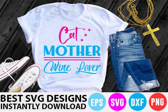 Cat T-Shirt Design for Wine Lovers