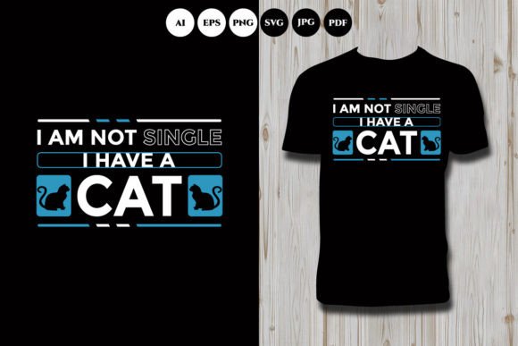 Cat Typographic T Shirt Design Review
