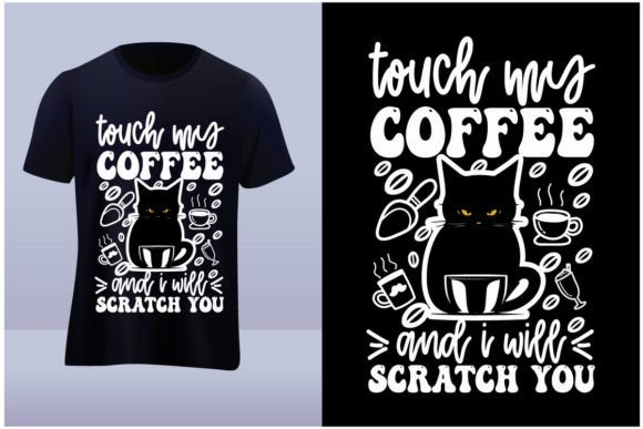 Coffee and Cat Vector Tshirt Design Review