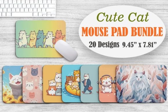 Cute Cat Mouse Pad Design Bundle Review