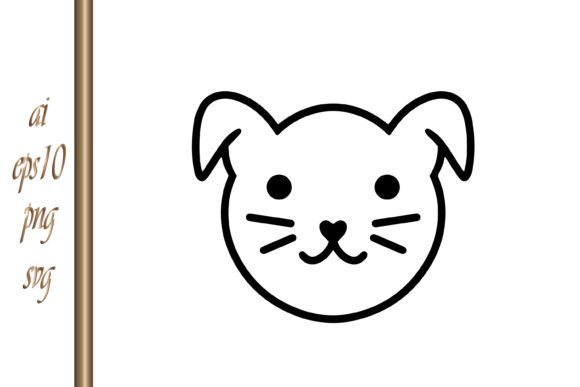 Doodle Cat or Dog Clipart Sketch Animal