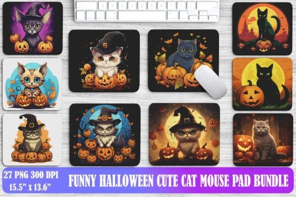 Funny Halloween Cat Mouse Pad Bundle Review